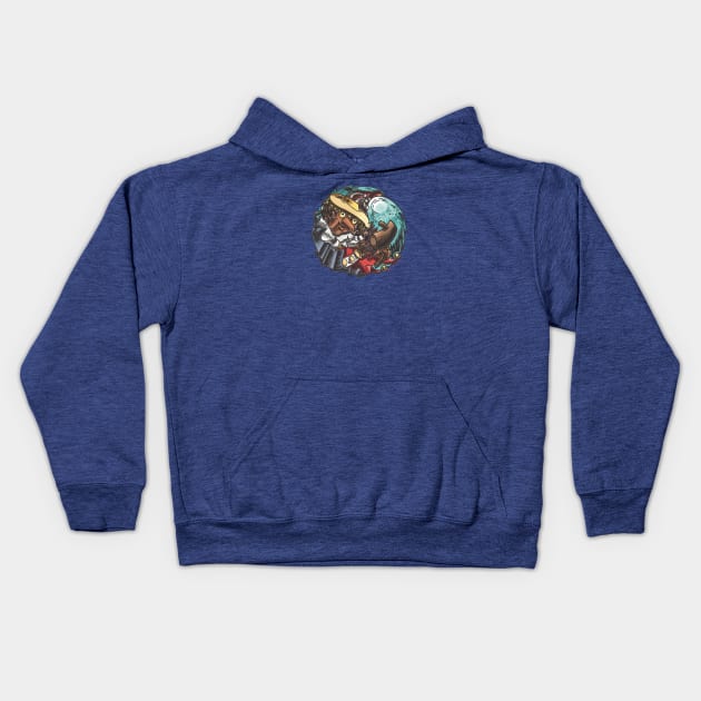 Swirl Alien Piccola Kids Hoodie by bennygesserit